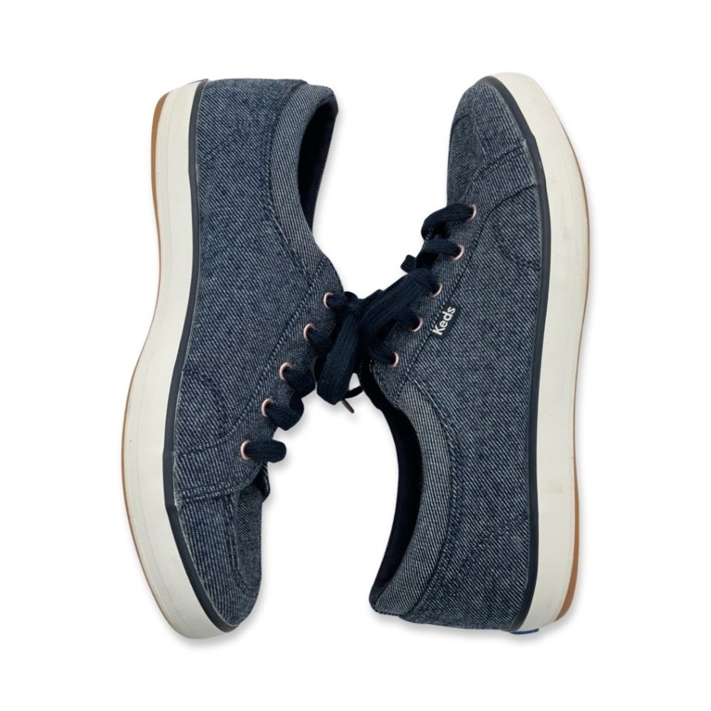 Keds Center III Tie Casual Show Dream Memory Foam Womens 8 Blue - Picture 2 of 9